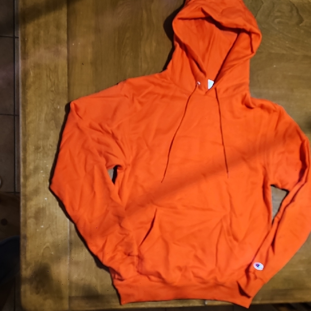 Champion Men's Bright Orange Hoodie